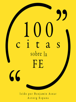 cover image of 100 citas sobre la fé
